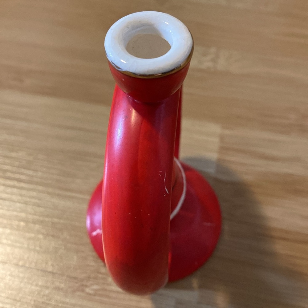 Vintage Santa Ceramic Candle Stick Holder - Picture 3 of 9